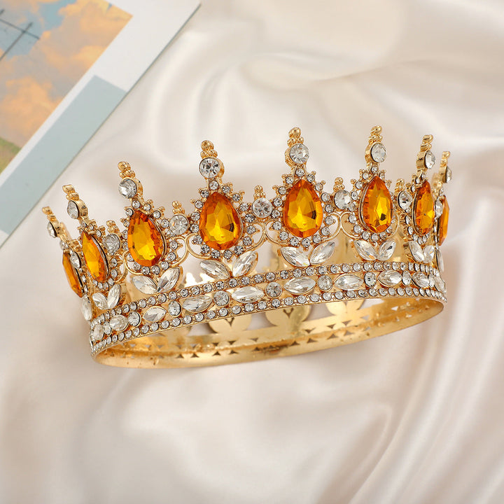 Ladies Luxurious Festive Crown with Shining Gemstones Kalsten