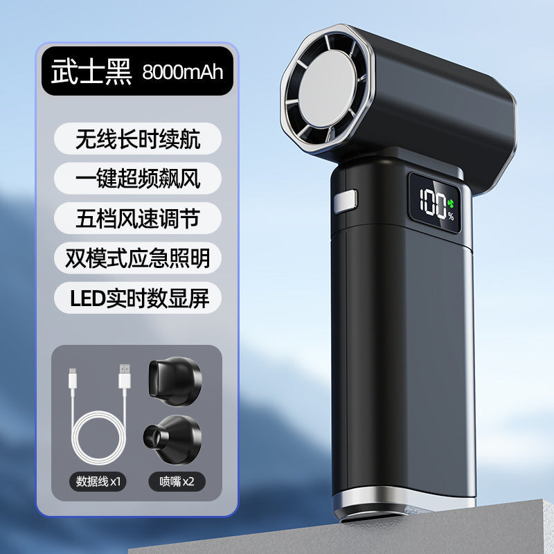 Unisex Portable High-Performance Fan with LED Display and USB Charging Function Kalsten