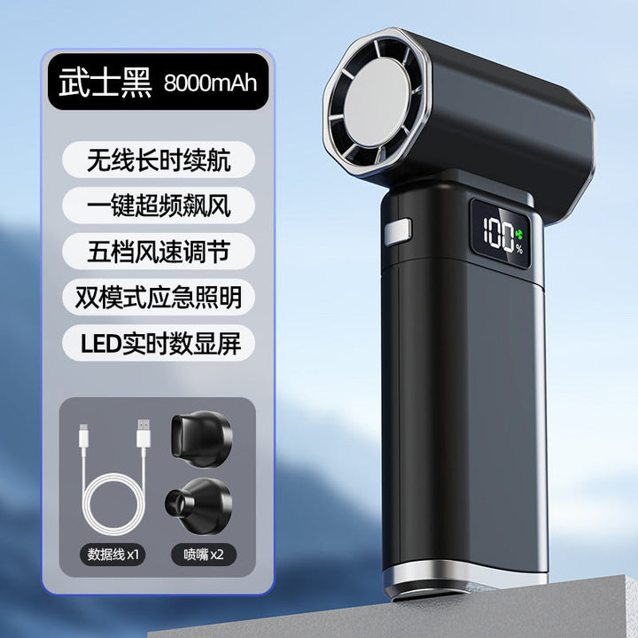 Unisex Portable High-Performance Fan with LED Display and USB Charging Function Kalsten