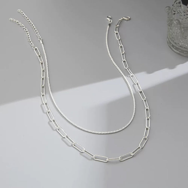 Layered Chain Link Necklace Kalsten