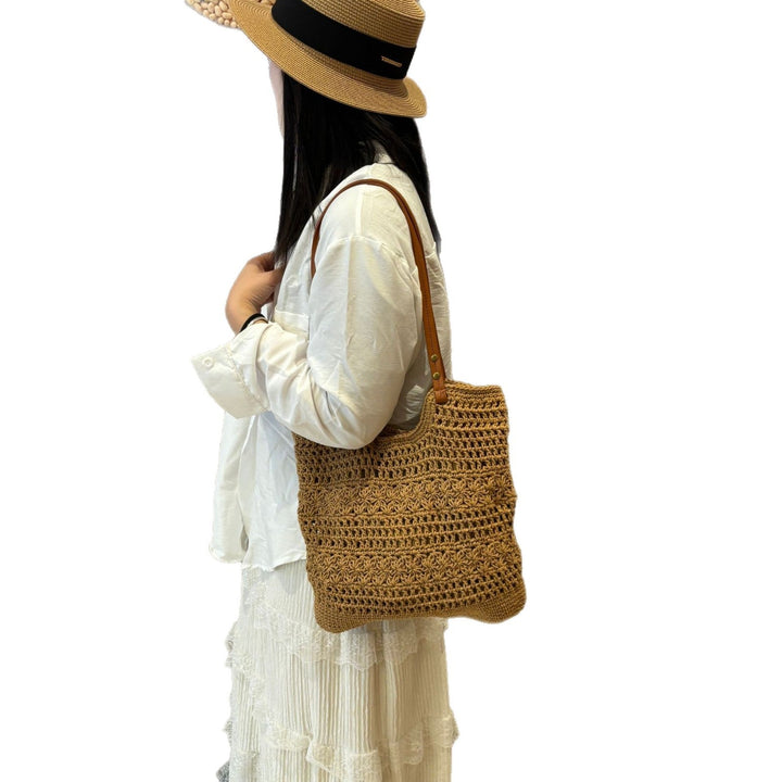 Handcrafted coarse mesh tote bag Kalsten