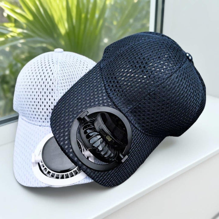Breathable sports cap with removable USB fan Kalsten