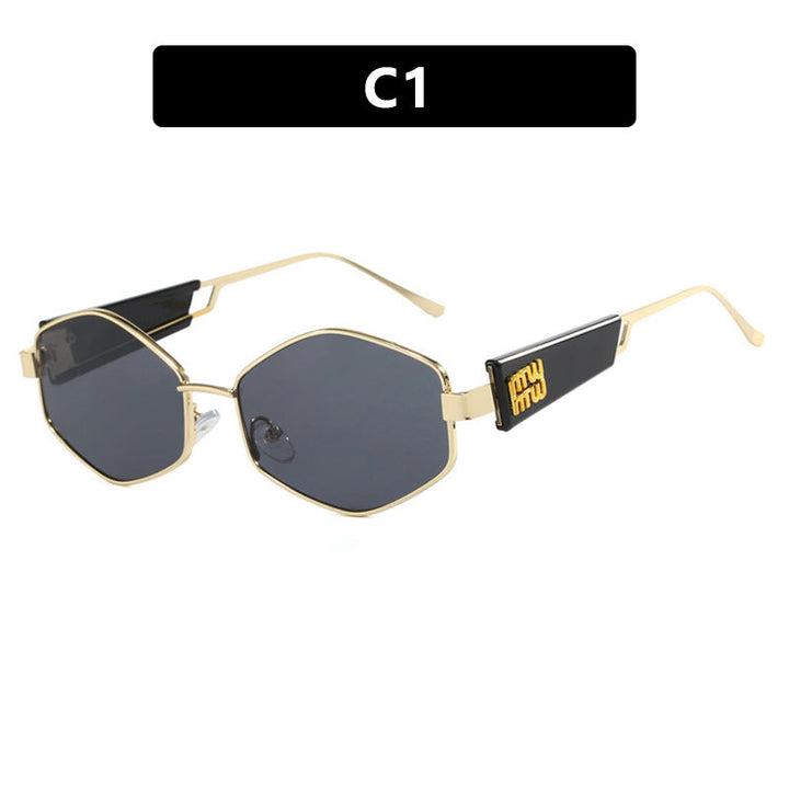 Women's geometric sunglasses with fashionable design and UV protection Kalsten