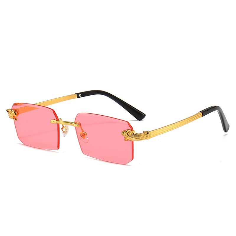 Ladies Fashion Sunglasses with Faceted Frame and Luxurious Accents Kalsten