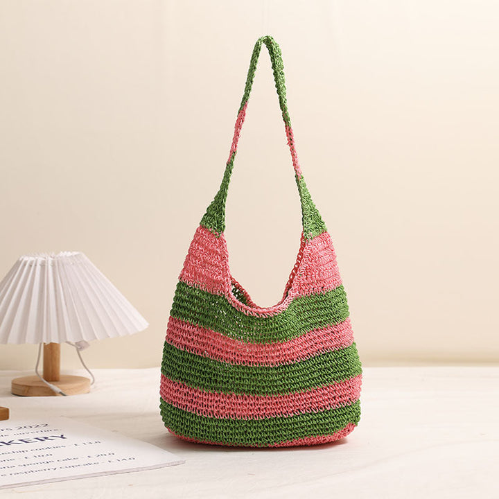 Casual Tote Bag in Striped Design Kalsten