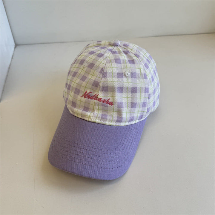 Women's Adjustable Plaid Baseball Cap Kalsten