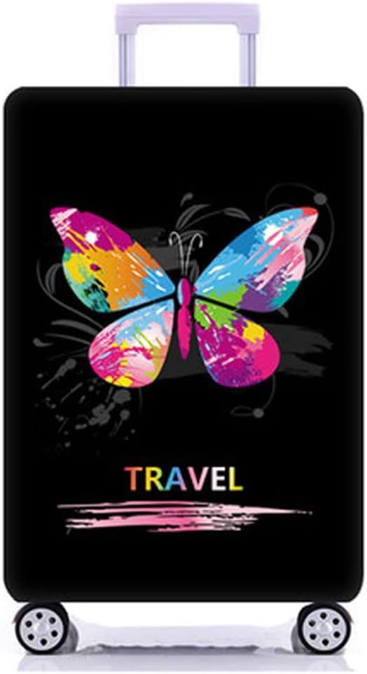 Unisex non-elastic suitcase protective cover with world travel design for hard-shell trolley and spinner wheels Kalsten
