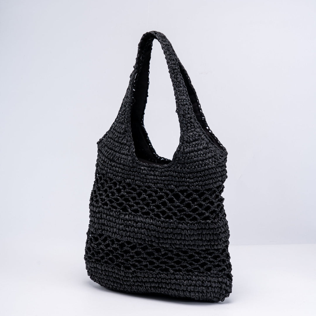 Handwoven beach bag with open mesh structure Kalsten
