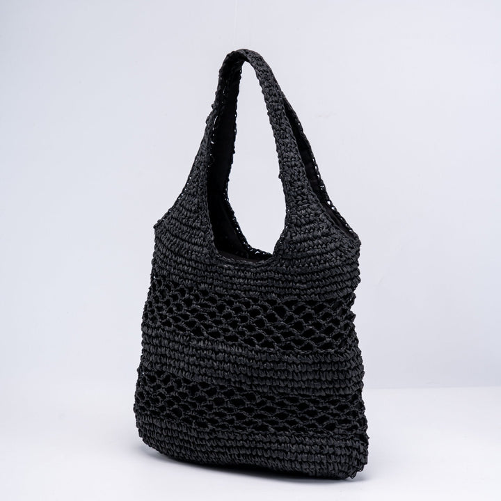 Handwoven beach bag with open mesh structure Kalsten