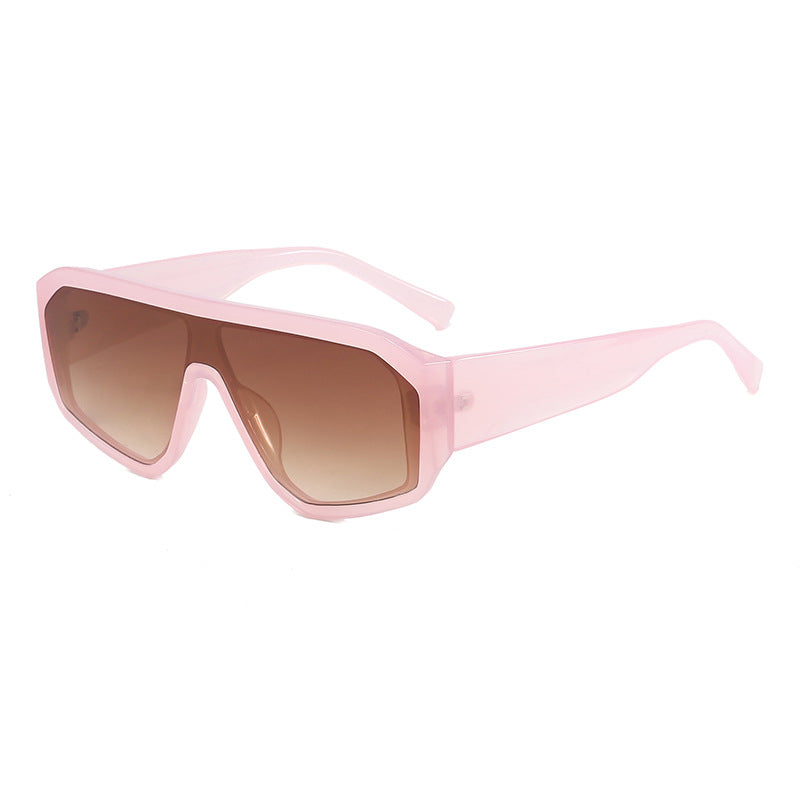Women Fashionable Oversized Sunglasses in Futuristic Design Kalsten