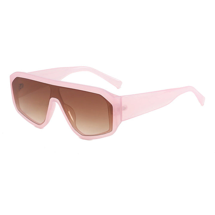 Women Fashionable Oversized Sunglasses in Futuristic Design Kalsten