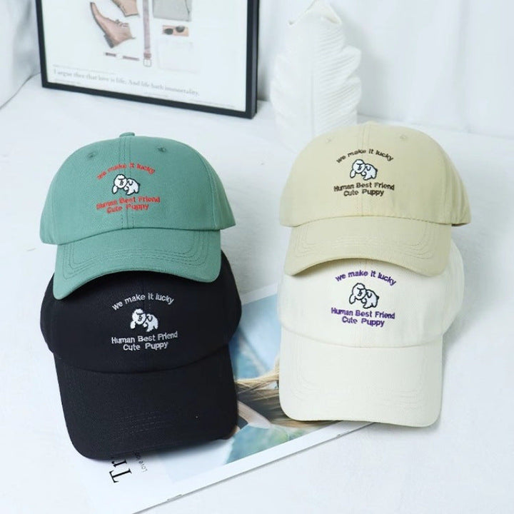 Women's Embroidered Puppy-Themed Baseball Cap Kalsten