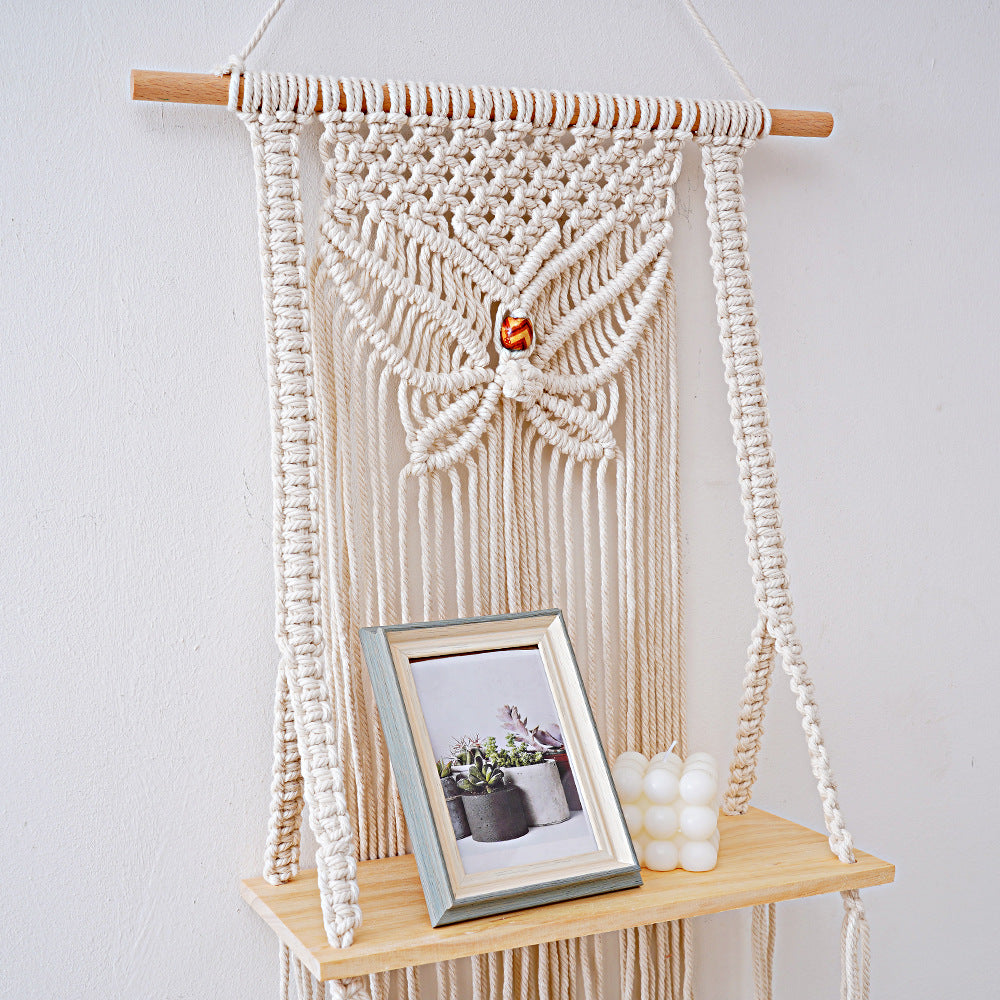 Decorative Macramé Swing Shelf Acalora