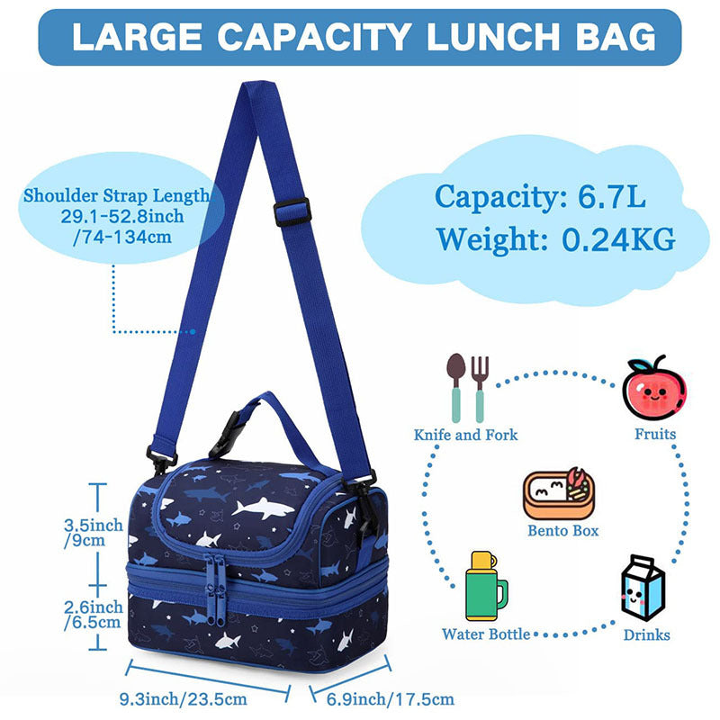 Women insulated cooler bag with double compartment design Kalsten