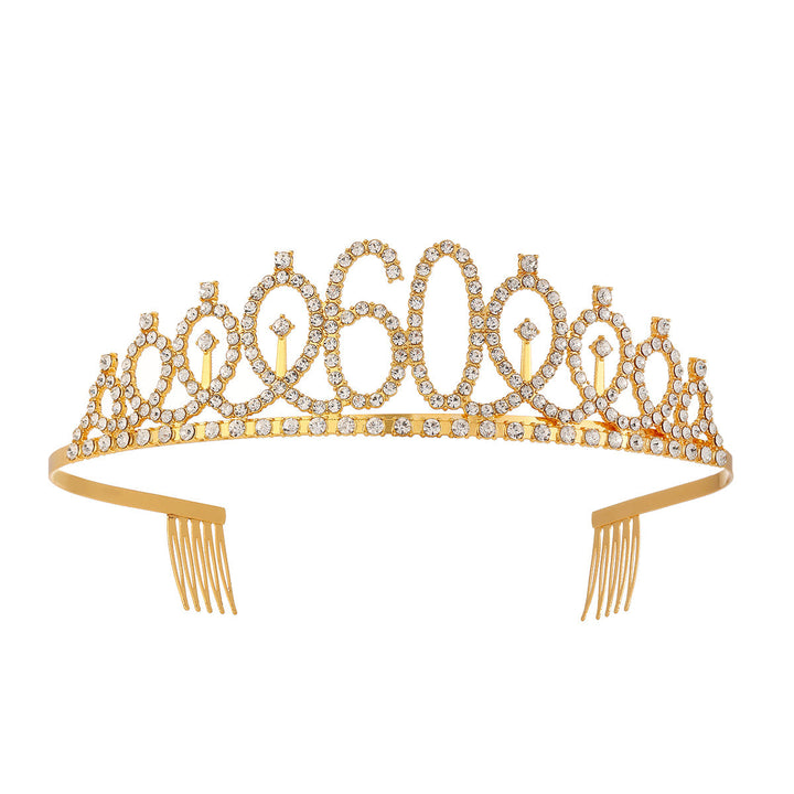 Women's Crystal-Embellished Tiara with Elegant Design Kalsten