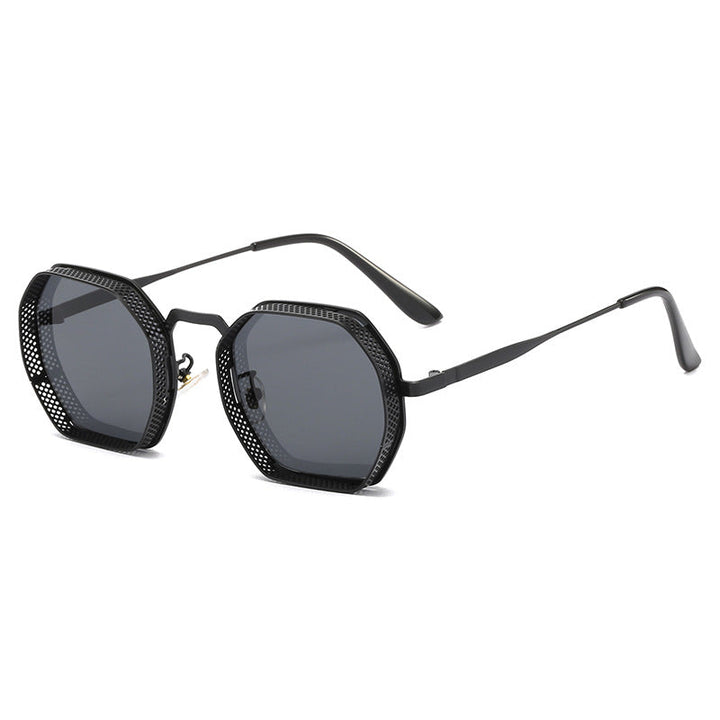 Women’s sunglasses with unique octagonal metal frame Kalsten