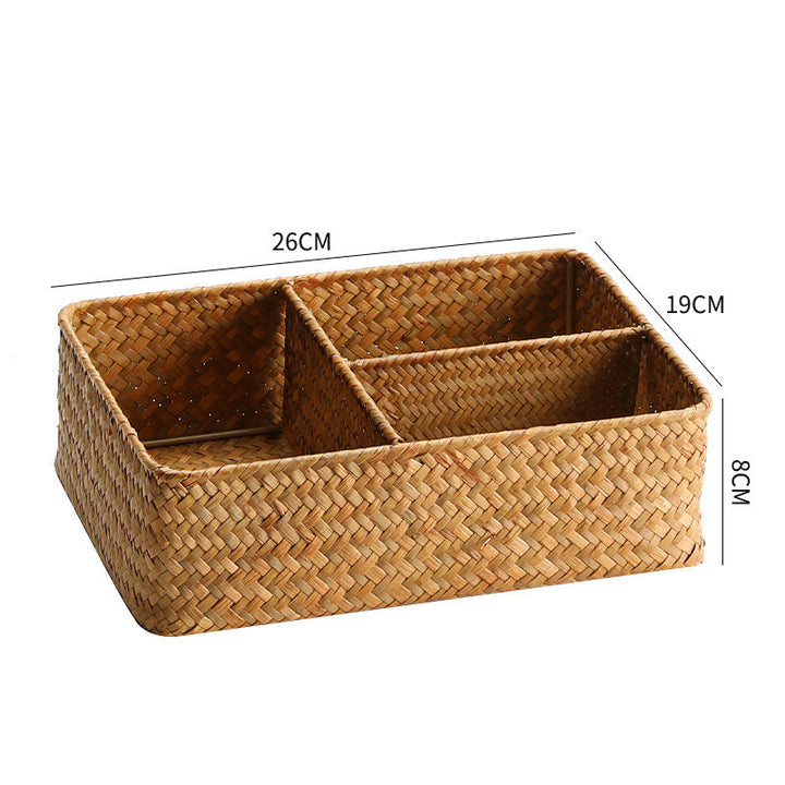Unisex Practical Storage Basket with Three Compartments Kalsten