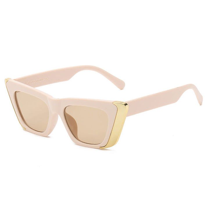 Women's fashionable sunglasses with square frame and luxurious inner lining Kalsten