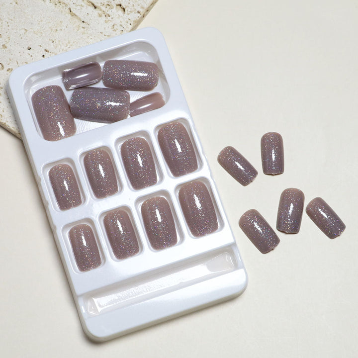 Glitter Infused Press-On Nail Set Kalsten