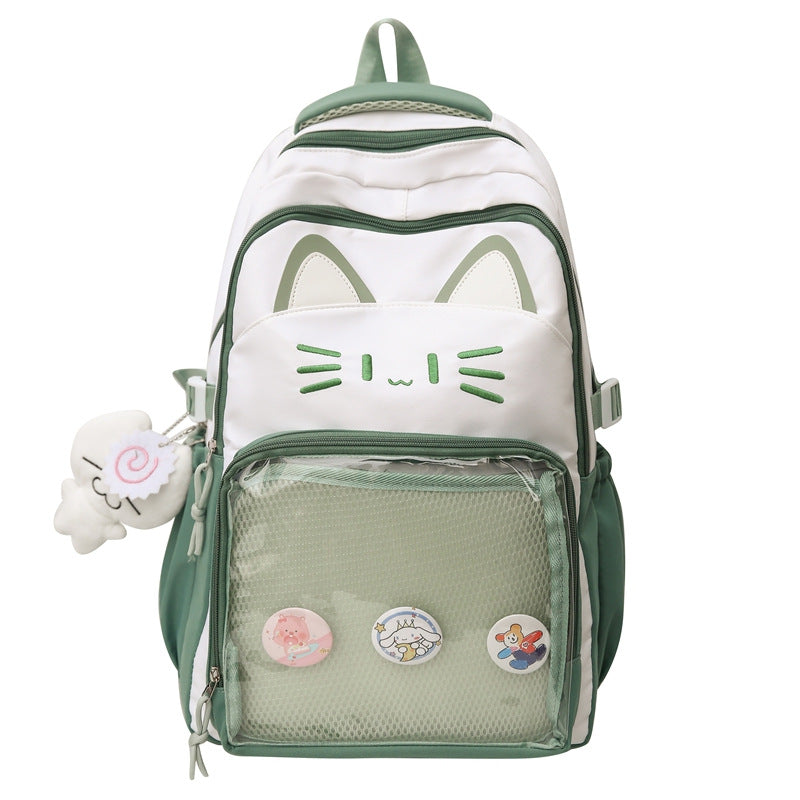 Cute Cat-Themed School Backpack Kalsten