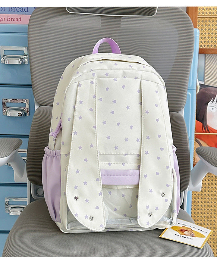 Comfortable Star-Printed School Backpack Kalsten