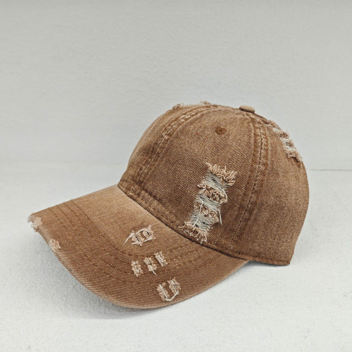 Women's Distressed Casual Denim Baseball Cap Kalsten