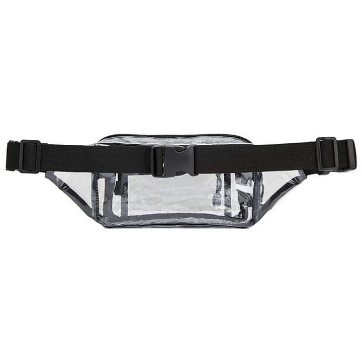 Transparent belt bag with multiple zippered compartments Kalsten
