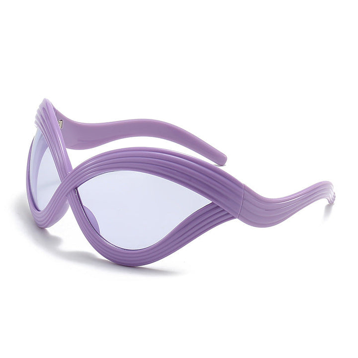 Women extraordinary sunglasses with curved design Kalsten