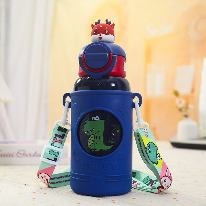 Women's High-Quality Insulated Drinking Bottle with Cute Frog Design Kalsten