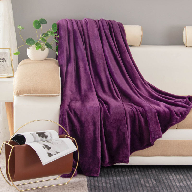 Ladies luxurious fleece blanket with soft texture Kalsten