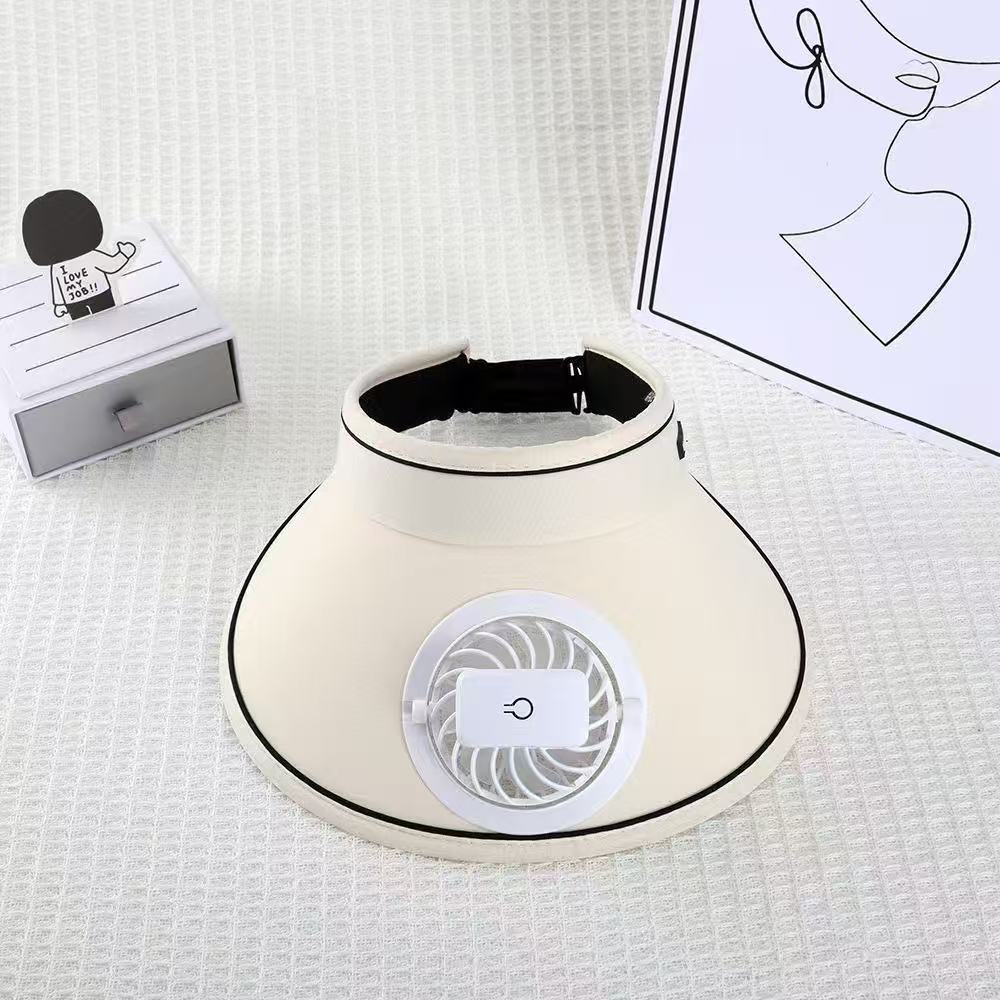 visor with detachable USB fan, adjustable headband and breathable UV protection Kalsten
