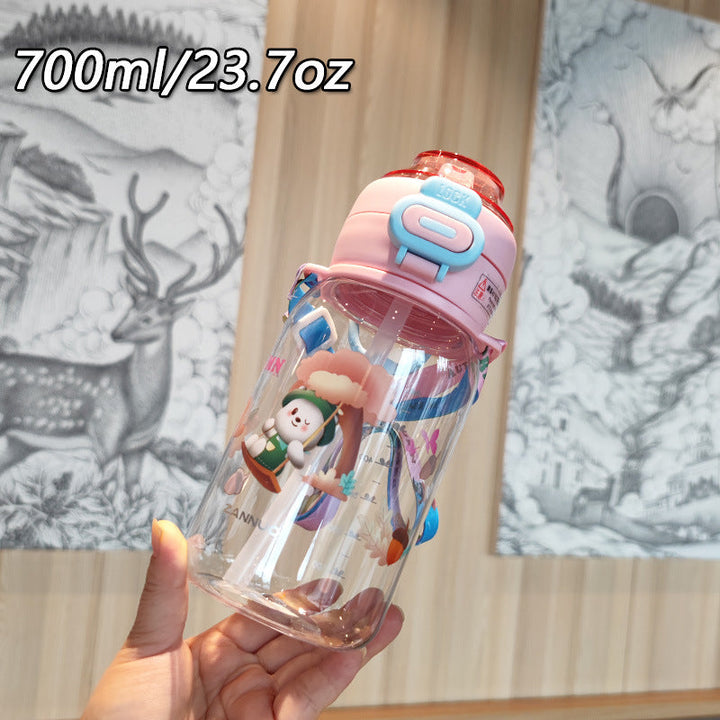Women's creative water bottle with secure locking mechanism Kalsten