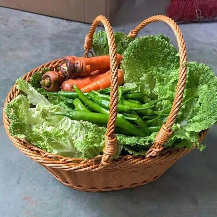 Handwoven Round Utility Basket Kalsten