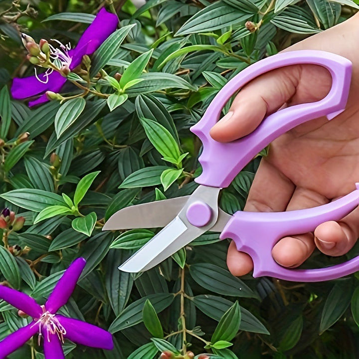 Compact stainless steel multi-purpose kitchen and craft scissors with Ergonomic non-slip handles Kalsten