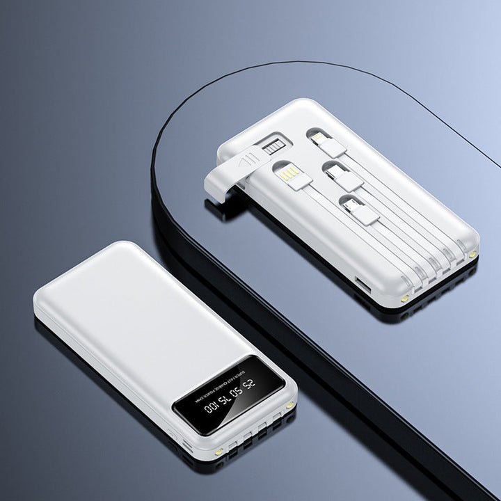 Multifunctional power bank with integrated charging cable and digital display Kalsten