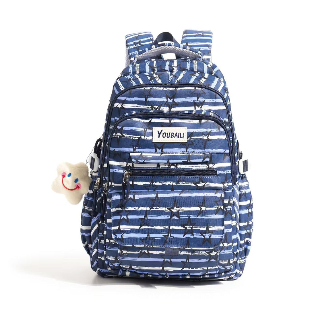 Star-Printed Casual Backpack Kalsten