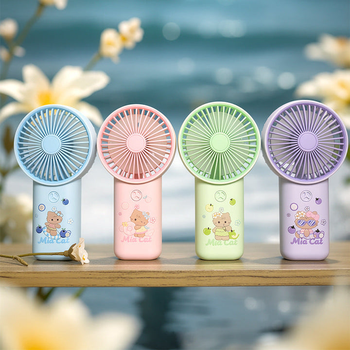 Portable Cartoon-Themed Cooling Hand Fan Kalsten