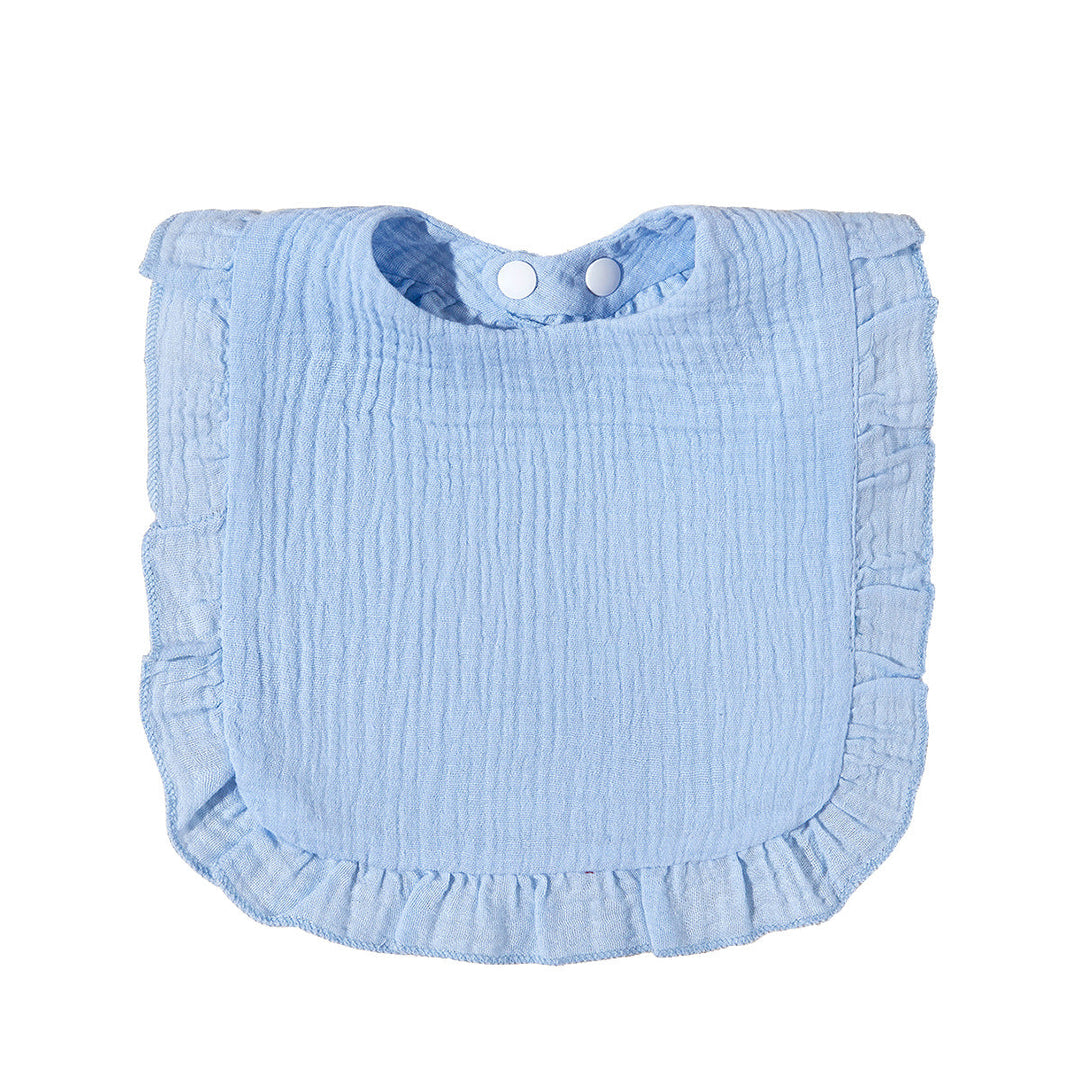 Soft Ruffled Muslin Baby Bib kalsten