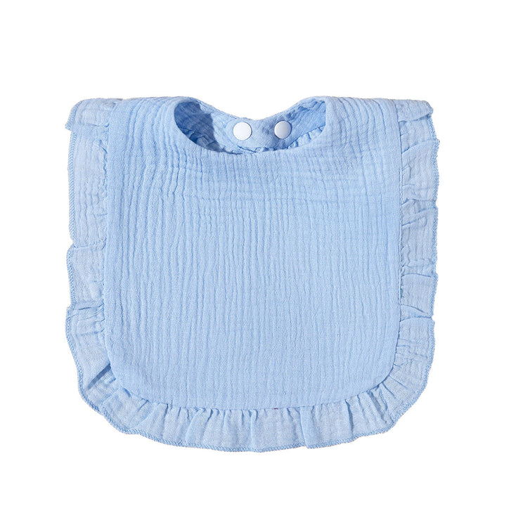 Soft Ruffled Muslin Baby Bib kalsten