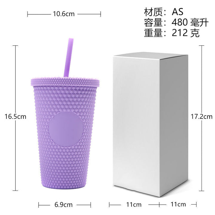 Unisex plastic drinking cup with textured design Kalsten