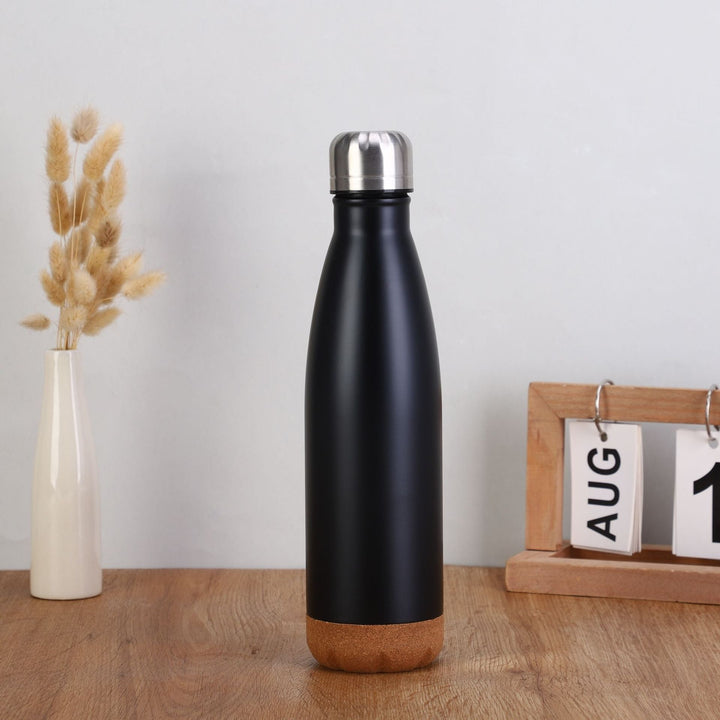 Ladies stylish stainless steel insulated bottle with cork bottom Kalsten