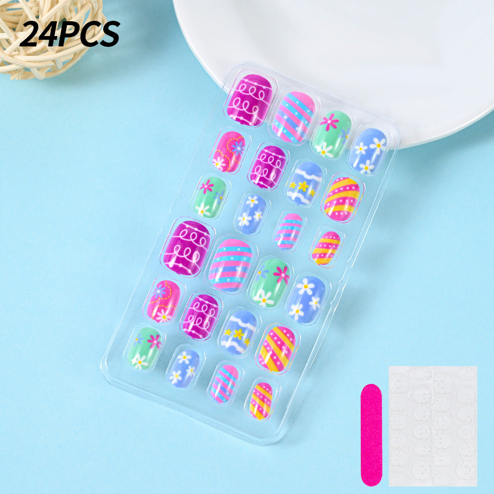 Themed Summer Beach Nail Art Press-On Nails Kalsten