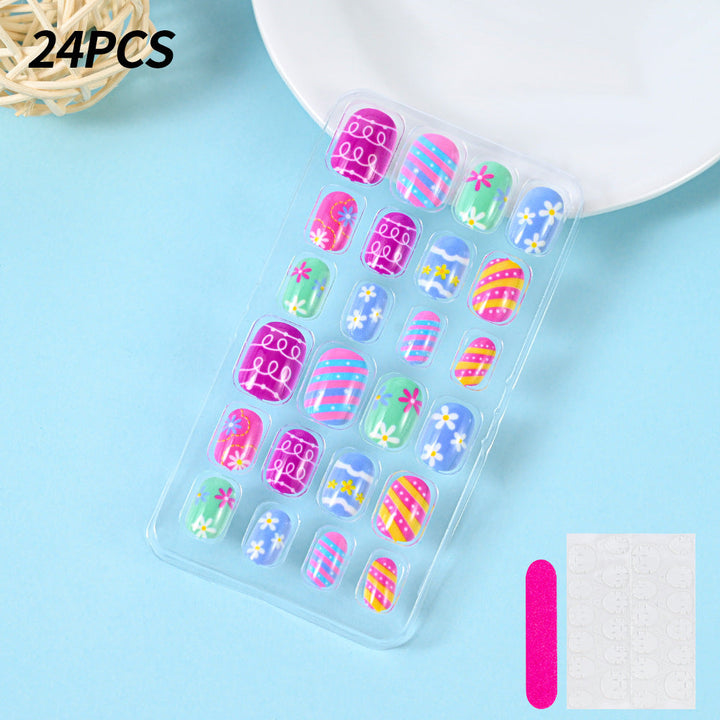 Themed Summer Beach Nail Art Press-On Nails Kalsten