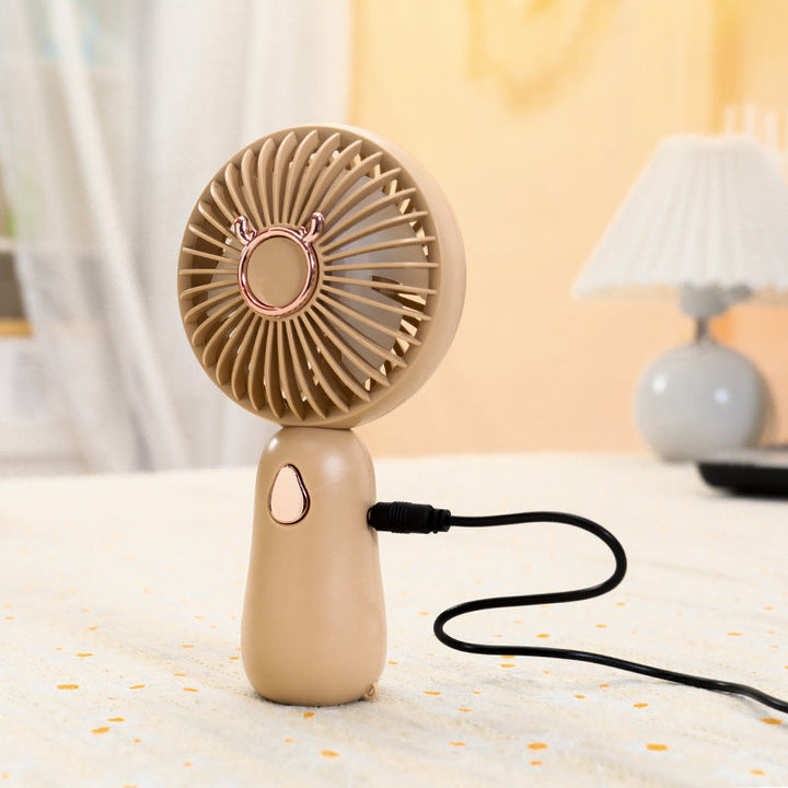 Women's Portable Mini Hand Fan with USB Charging Function Kalsten