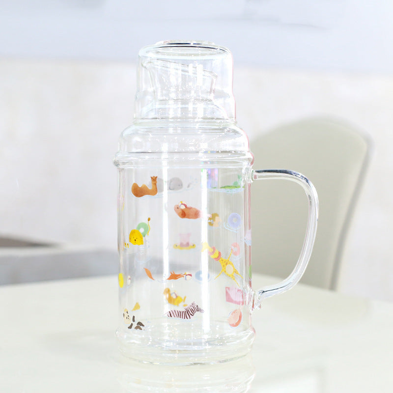 Ladies Glass Jug with enchanting Animal Motifs Kalsten