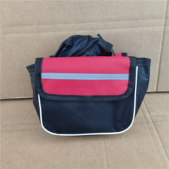 compact reflective waterproof bicycle handlebar bag with quick release straps and multi compartment Kalsten