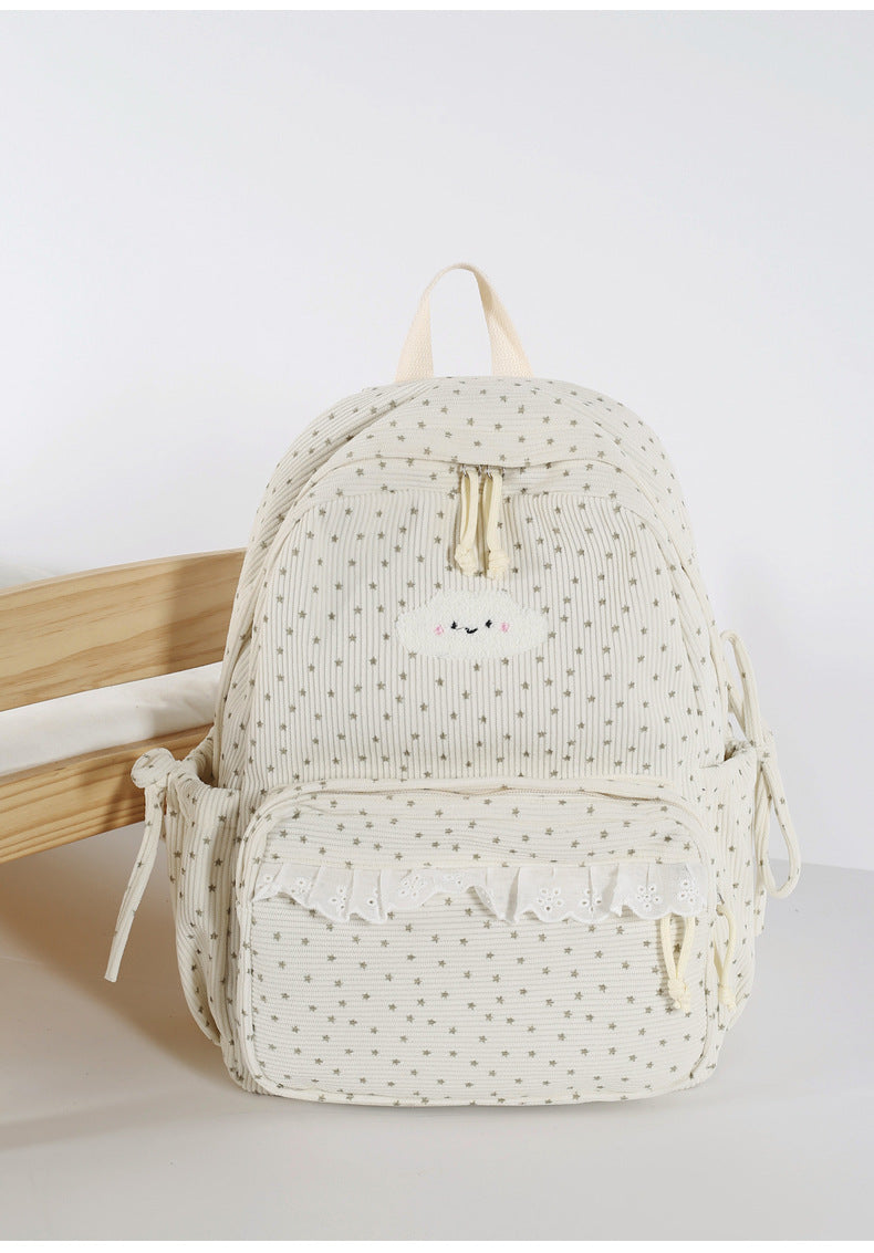 Adorable Star-Print Mini School Backpack
