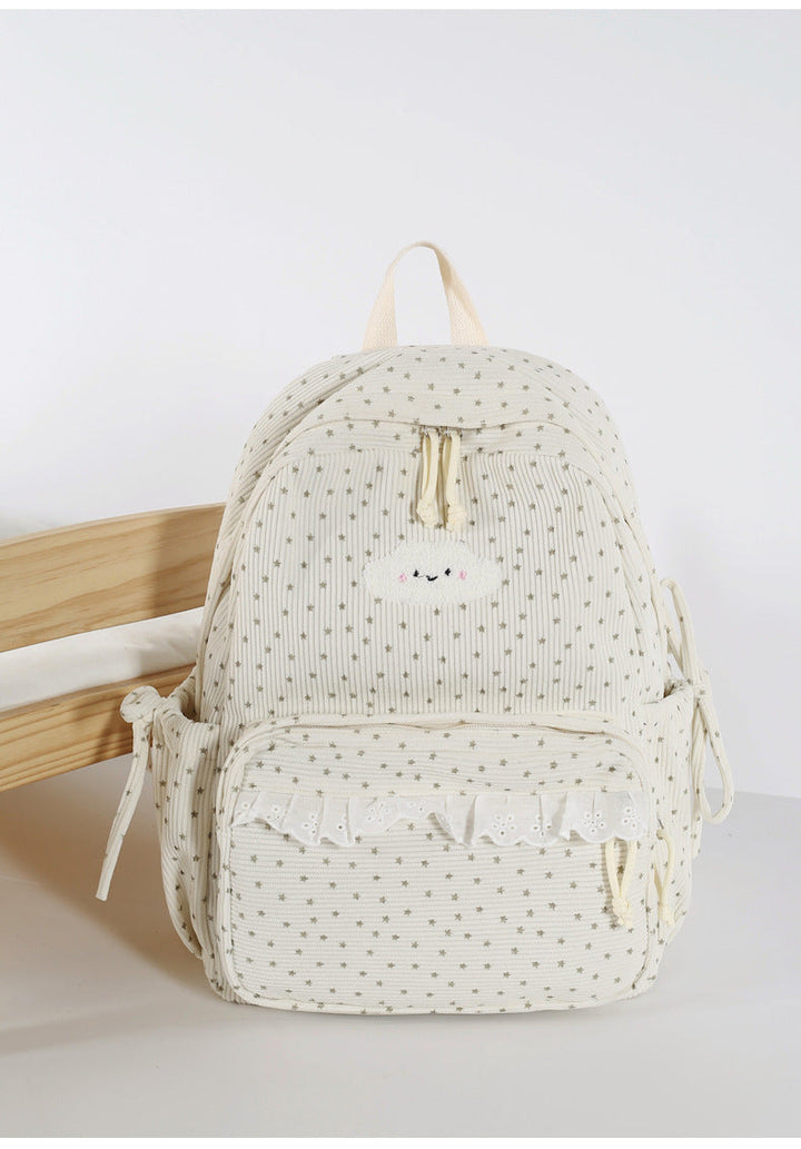 Adorable Star-Print Mini School Backpack