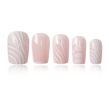 Creative Abstract Press-On Nails Acalora
