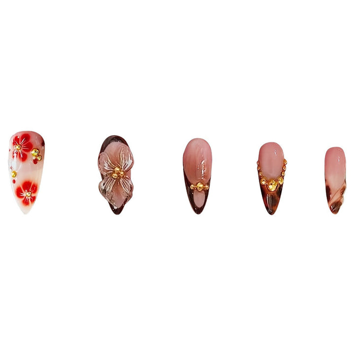 Artistic Stiletto Press-On Nail Art Set Kalsten